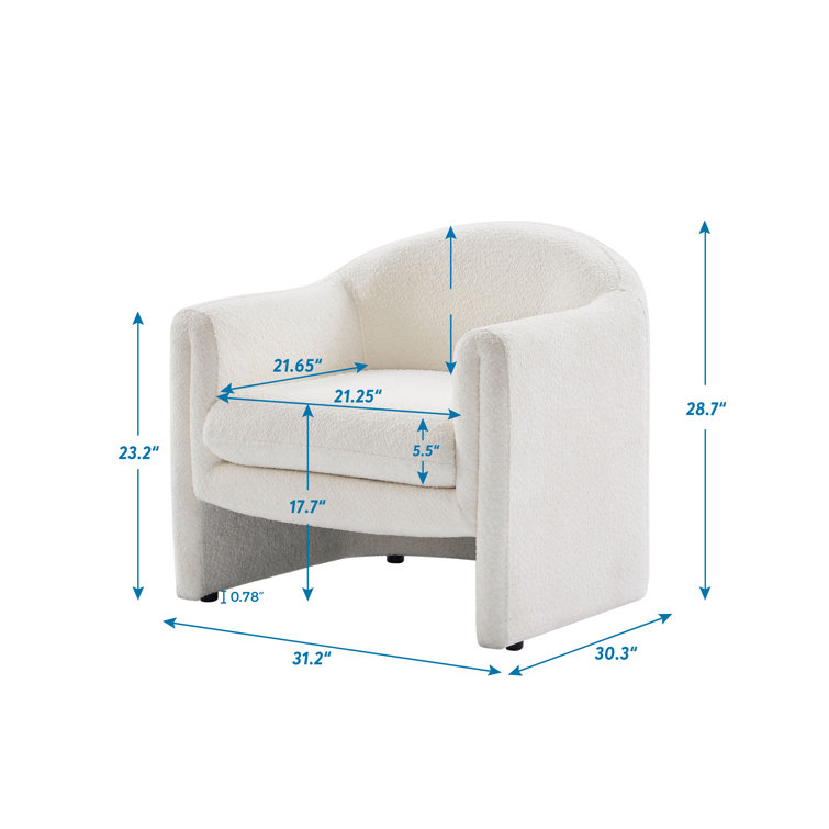 Armchair dimensions online inches